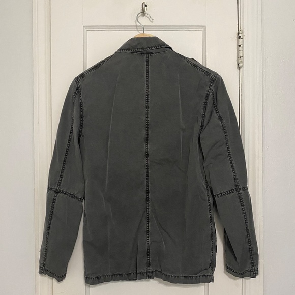 Express Men's Gray Military Detail Blazer | Size: Small / 36S | Color: Gray - Picture 4 of 10